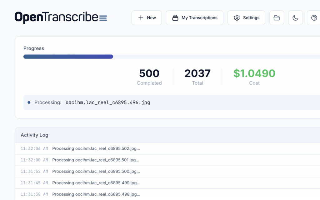Welcome to OpenTranscribe » Genea