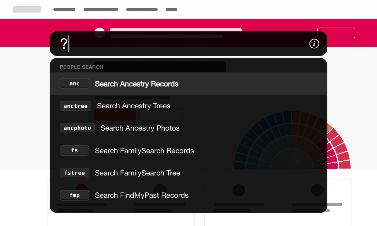Typing a question mark in Quick Search lists every command with a short description.